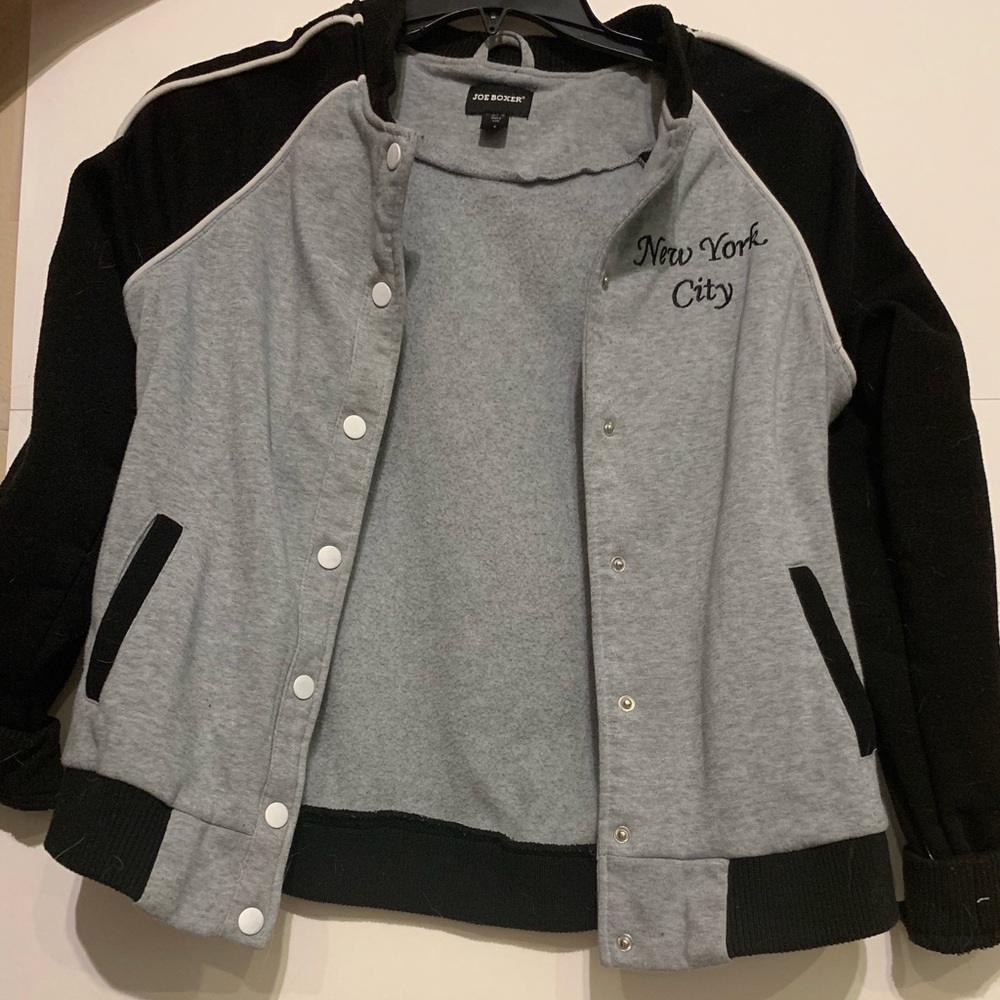 Joe boxer black and gray NYC jacket